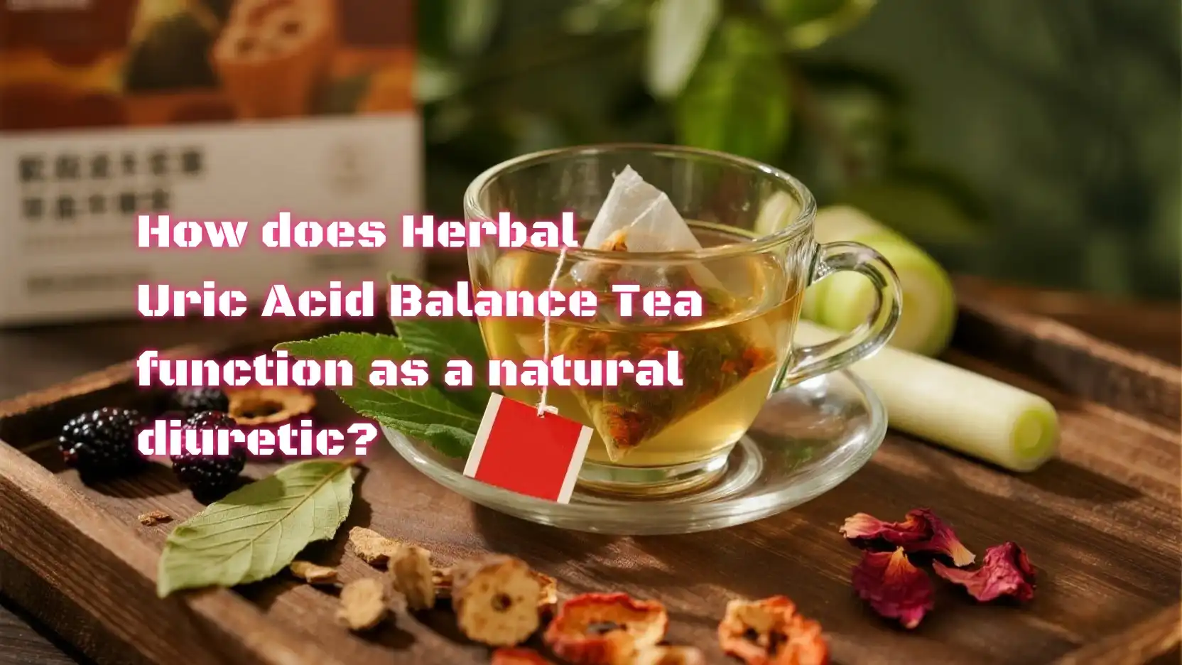 How does Herbal Uric Acid Balance Tea function as a natural diuretic?